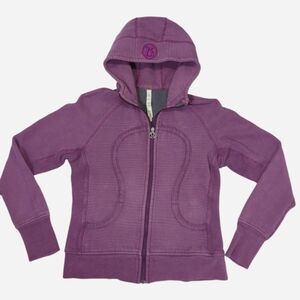Lululemon purple zipper scuba jacket Tag size 12